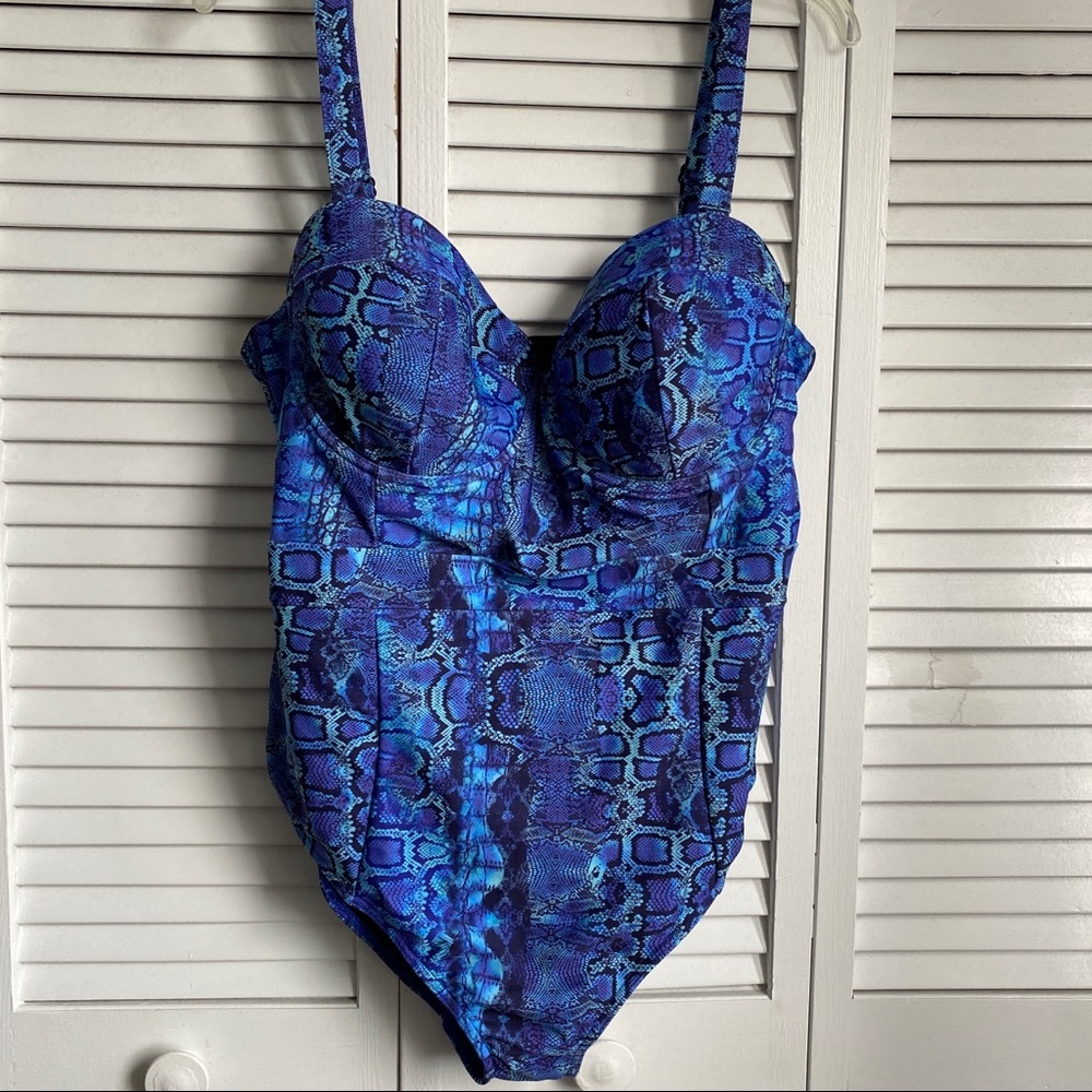 ASOS snakeskin one piece bathing suit size 16.